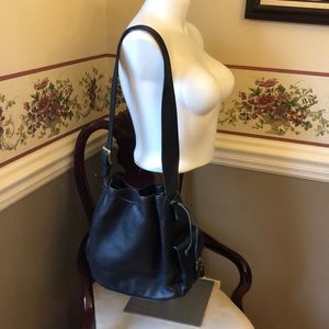 Gorgeous Vintage Bally hobo with brass accents
